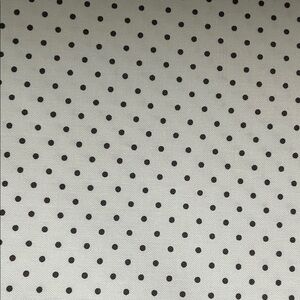 Polka Dot Cotton Quilting Fabric in Black and White